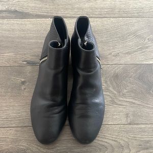 Black ankle booties
